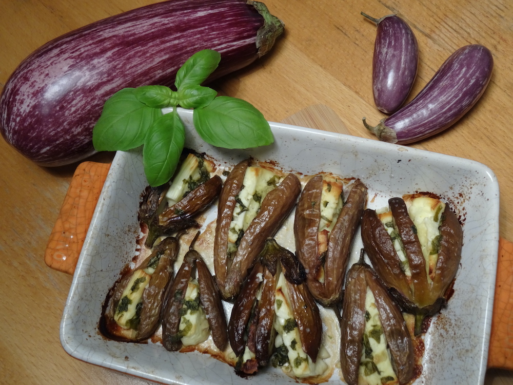 Recept: Feta-tijm-aubergine uit de oven