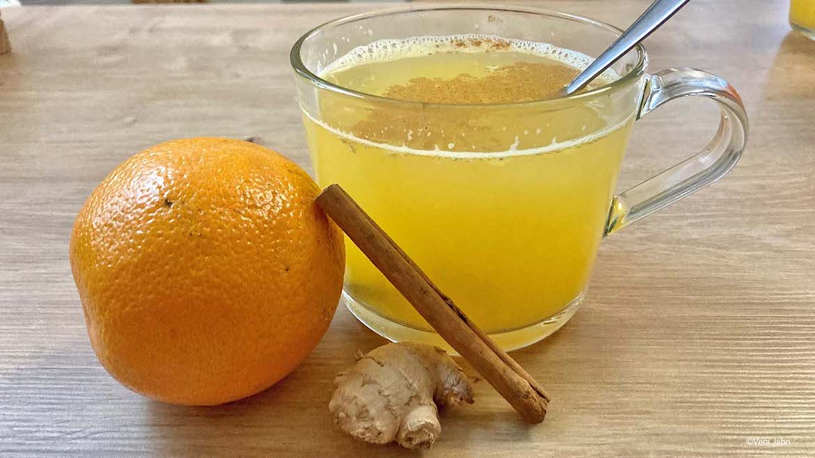 Vitaminbom voor koude dagen - warme sinaasappel met gember
