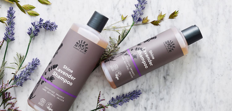 Shine Lavender shampoo van Urtekram Nordic Beauty