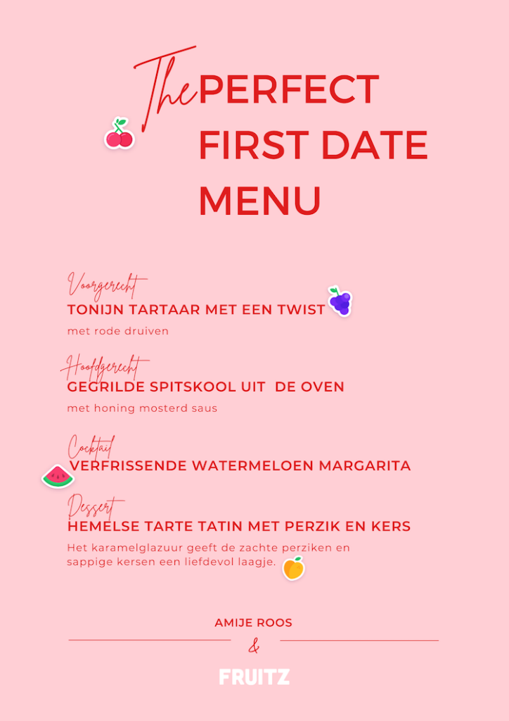 menu eerste date